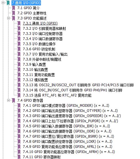 IO口参考手册