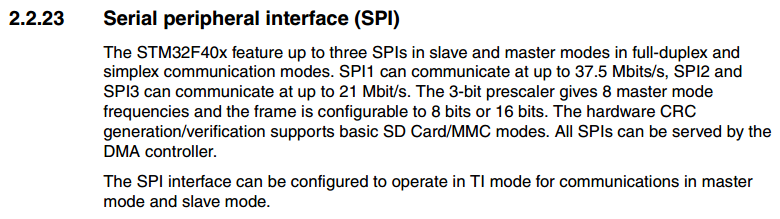 SPI最快速度