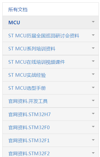 STM MCU 资料